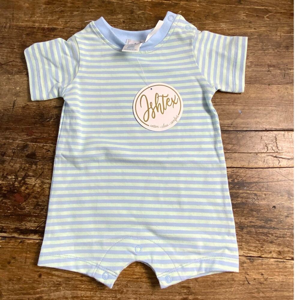 Ishtex‎ Boys Striped Romper 3 mo